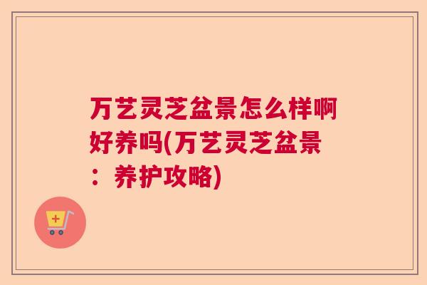 万艺灵芝盆景怎么样啊好养吗(万艺灵芝盆景:养护攻略) 万艺灵芝盆景怎么样啊好养吗(万艺灵芝盆景:养护攻略)