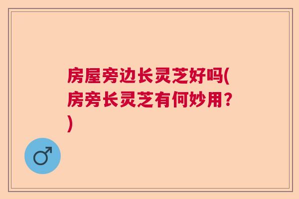 房屋旁边长灵芝好吗(房旁长灵芝有何妙用?) 房屋旁边长灵芝好吗(房旁长灵芝有何妙用?)