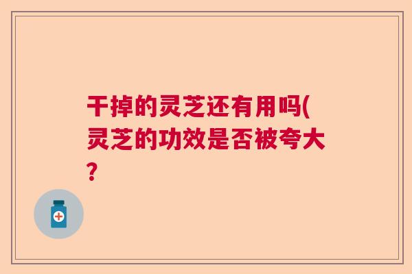 干掉的灵芝还有用吗(灵芝的功效是否被夸大? 干掉的灵芝还有用吗(灵芝的功效是否被夸大?