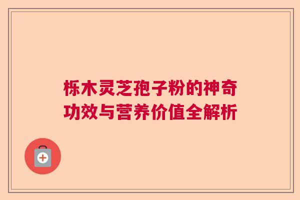 栎木灵芝孢子粉的神奇功效与营养价值全解析 栎木灵芝孢子粉的神奇功效与营养价值全解析